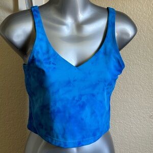 Sports crop top in blue